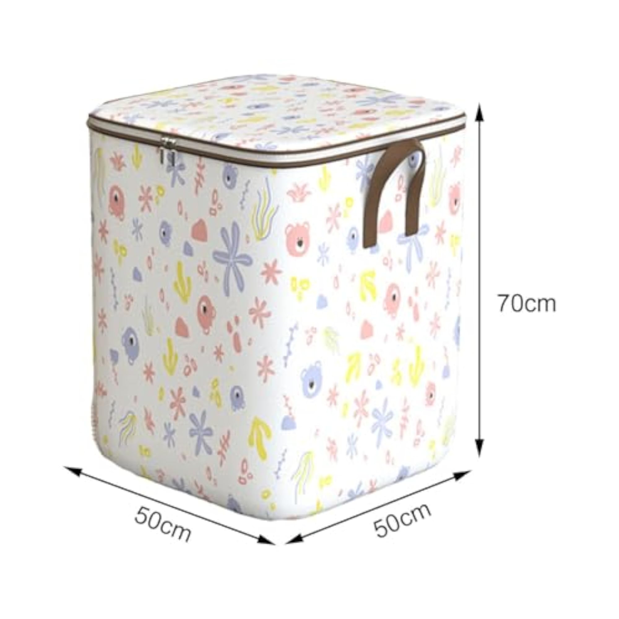 Clothes Storage Bag Bin with Lid, Travel Organizer
