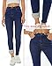 heipeiwa Womens Winter Jeans Thick Skinny Pants Fleece Lined Slim Stretch Warm Jeggings Blue