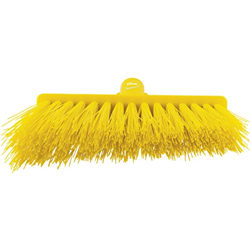 Vikan, Yellow Broom,Angle Cut,Stiff,11",Pp/Pet, 2914 #TOP2