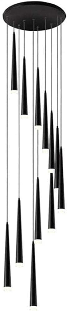 Led Pendant Lighting Fixture Modern Iron Industrial Hanging Ceiling Light Fixture Acrylic Lampshade Chandelier for Kitchen Bedroom Hallway Living Room,White,12 Lights