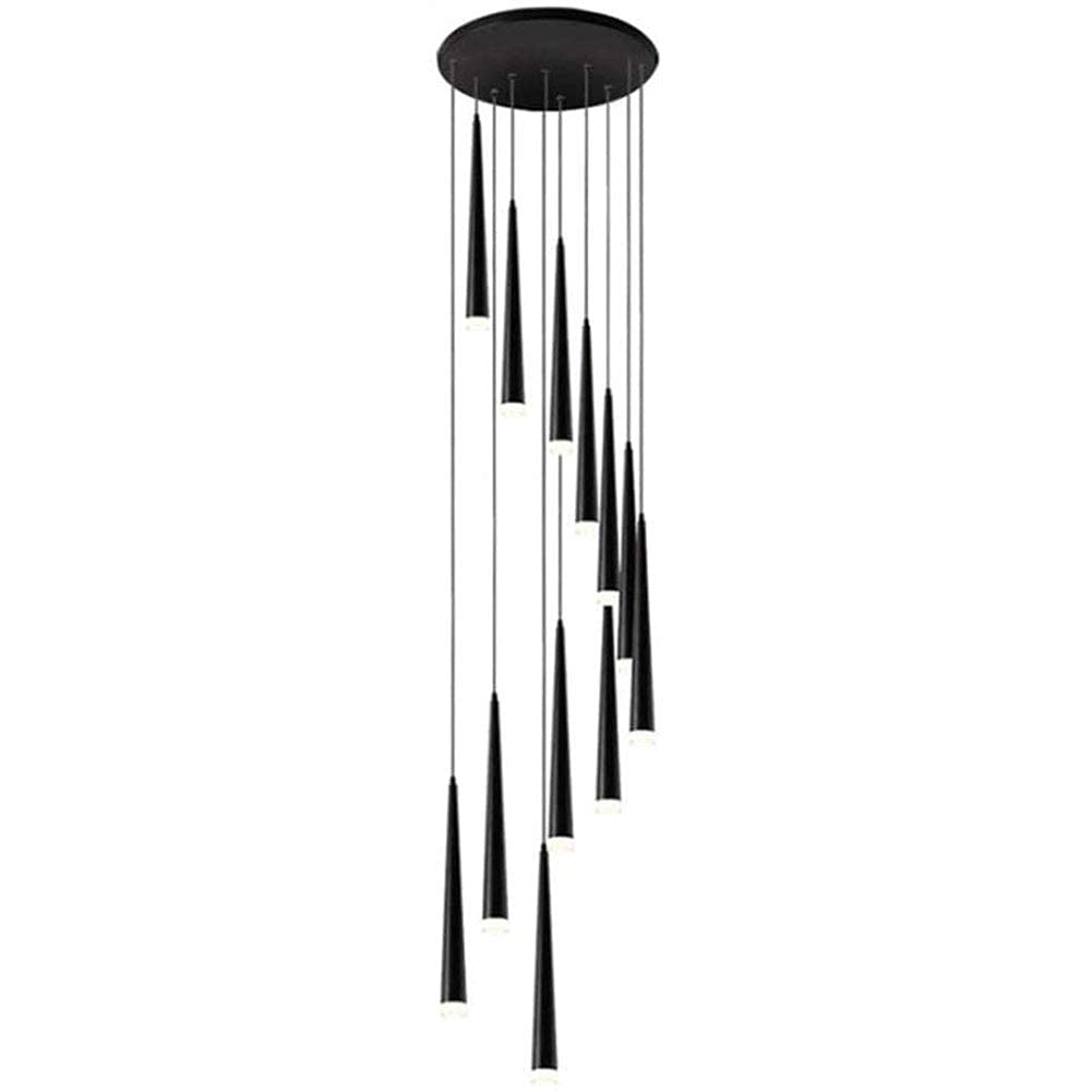 Lámpara de techo colgante industrial de hierro ISCBAFYX, elegancia minimalista de 15 luces 8
