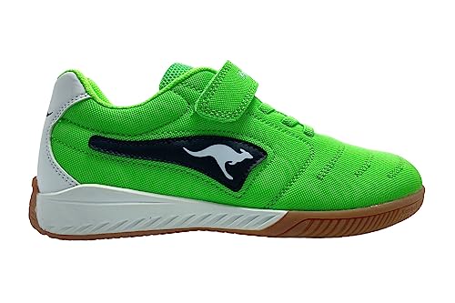 KangaROOS Unisex Kinder K5-drib Ev Sneaker, Neon Green Jet Black, 32 EU