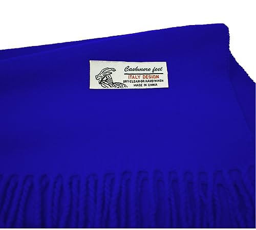 Glory Max GM-19 Unisex Plain Solid Color Winter Scarf Cashmere Feel Soft Classic 72 Inchx12 Inch thumb #2