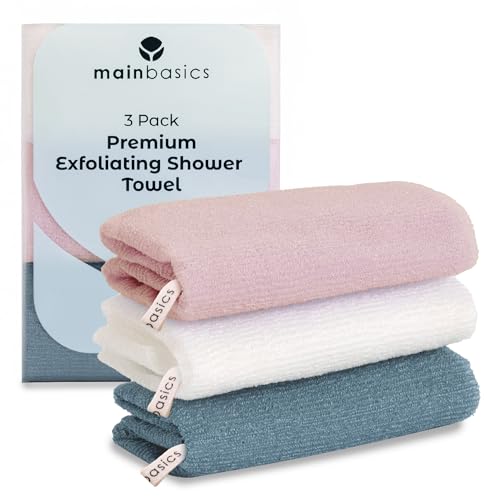MainBasics Exfoliating Shower Towel Set