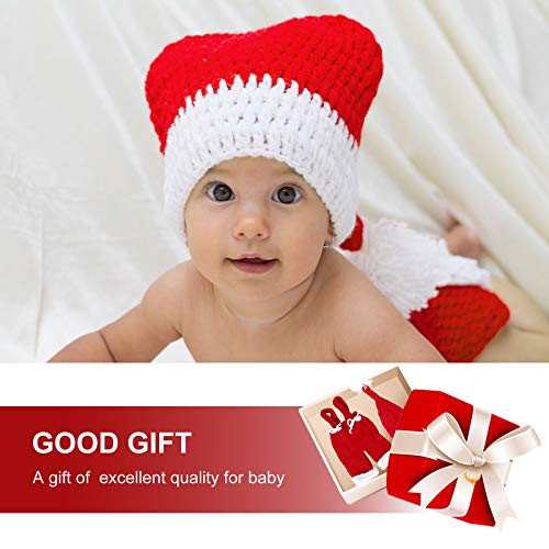 BESPORTBLE 1 conjunto adorável de fantasia para bebês de Natal – macacão tricotado à mão roupas para