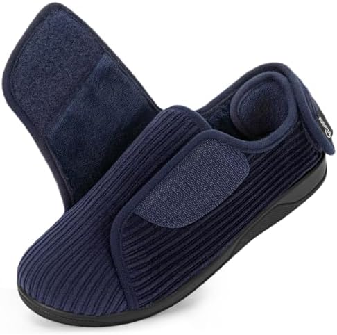 HomeTop Dames Huis slippers met Gesloten Hiel - Wijd Pasvorm