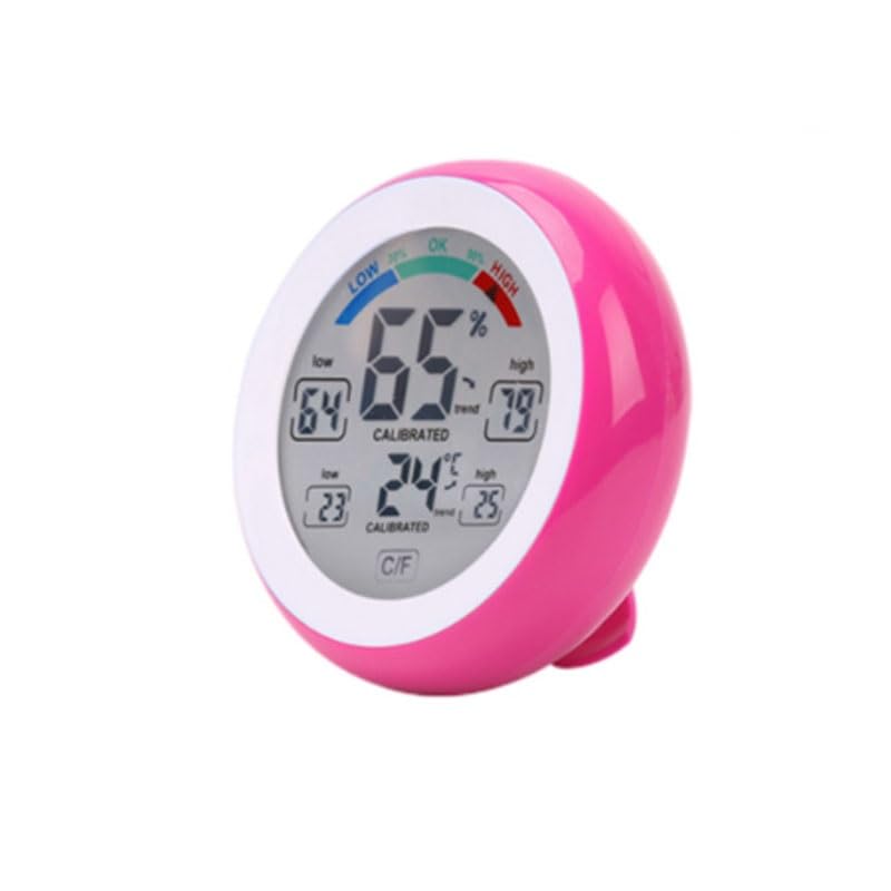Circular Touch Temperature Humidity Meter Home Digital Indoor Comfort