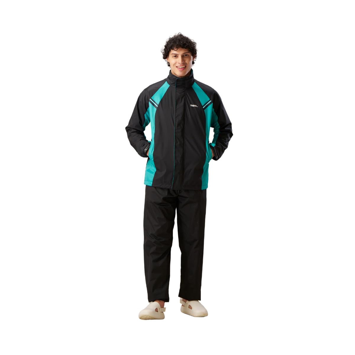 ZEEL Seam Sealed Raincoat | Stylish Long Jacket with Hood | Waterproof Pant and Carrying Pouch | JS508
