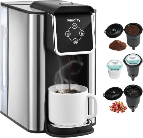 Mecity Coffee Maker 3 in 1 Single Serve Coffee...