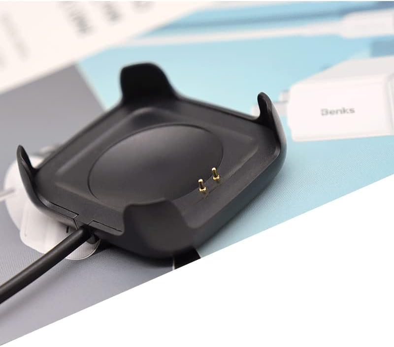 Miniatura 9 de Cargador de reloj inteligente negro Soporte de muelle estable adecuado para reloj HW18 Base de carga USB Estación de carga para múltiples