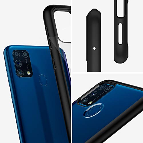 Image of Spigen Ultra Hybrid Back Cover Case Compatible with Samsung Galaxy M31, M31 Prime and F41 (TPU + PC | Matte Black)