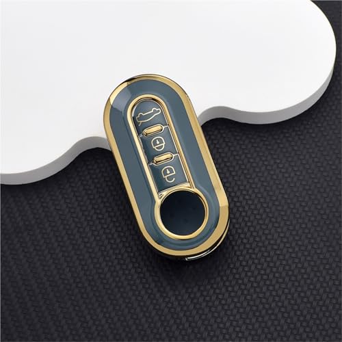 Housse de clé Fiat 500 en TPU de protection intégrale pour Ducato et Panda - 3