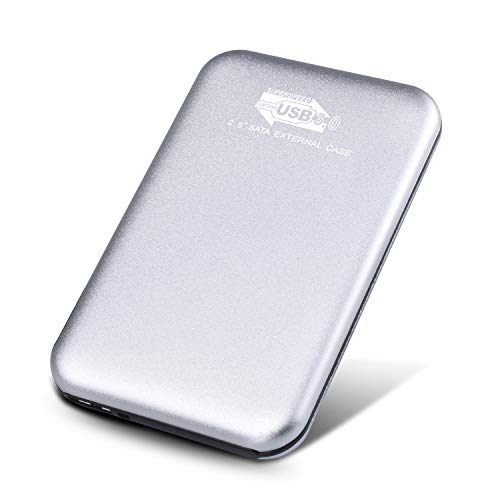 Disco Duro Externo Portátil 2.5" 2TB, USB3.0 SATA HDD Almacenamiento para PC, Mac, Xbox One, Xbox 360 (2 TB, Plata)