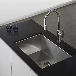 ROYAL SAPPHIRE Stainless Steel Satin Matt Finish Single Bowl Sink with Square Coupling (24" x 18" x 10")