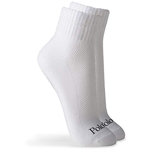 Kit 3 Pares Meia Cano Médio, Polo Match, Masculino, Branco. G