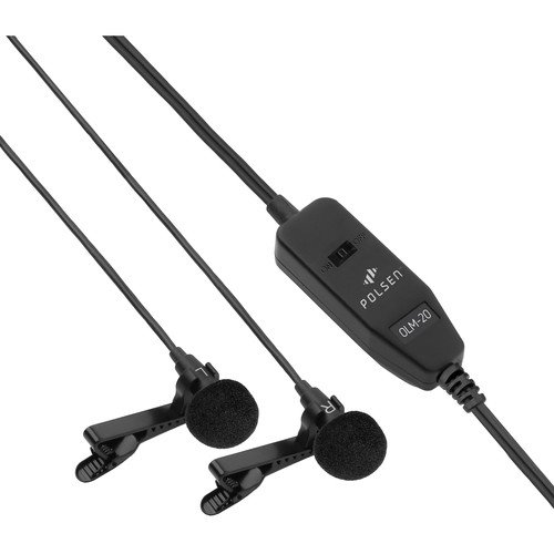 Polsen Olm-20 Dual Omnidirectional Lavalier Microphone #TOP1