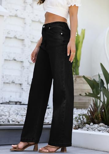 Womens Jeans High Waisted Straight Leg Loose Stretchy Lightweight Tummy Control Trendy Jeans for Women 20254