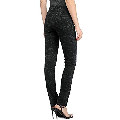 NYDJ Sheri Skinny Granite Print Jeans Womens 10P Black Gray Pants Not Your Daughters Jeans, 10 Petite