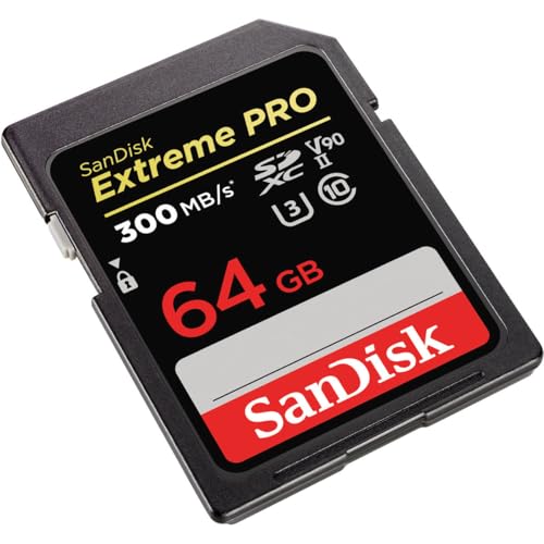 Image of SanDisk 64GB Extreme PRO SDXC UHS-II Memory Card - C10, U3, V90, 8K, 4K, Full HD Video, SD Card - SDSDXDK-064G-GN4IN