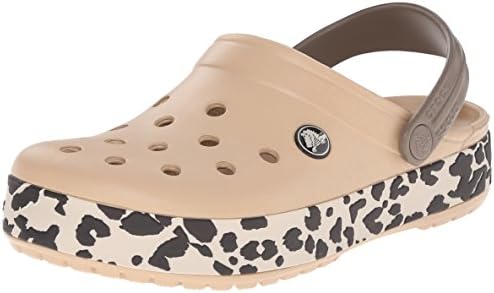 leopard gold crocs