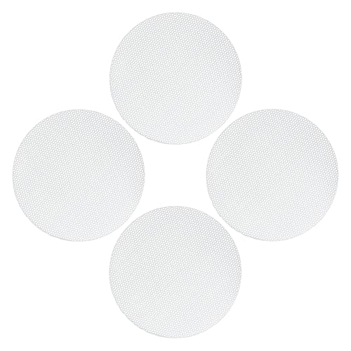 Malla para altavoz de 4.5 pulgadas MACHSWON, cubierta de hierro redonda blanca sin marco de 120mm
