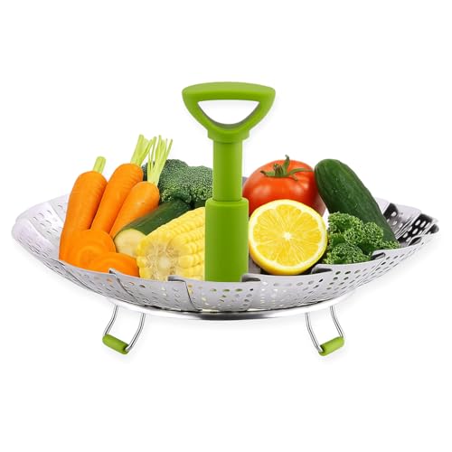 Syga Stainless Steel Steamer Basket- Silver