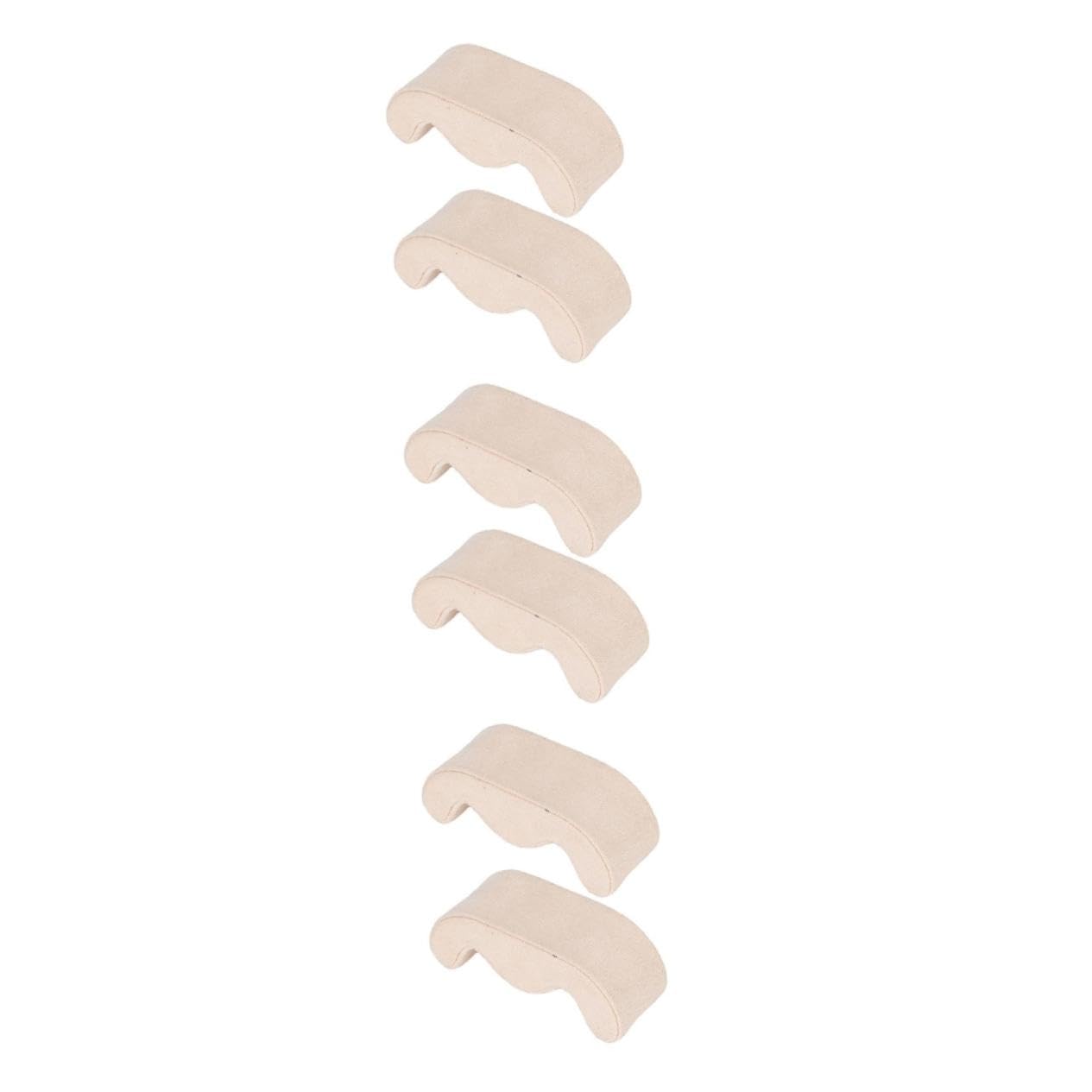 Coussin de montre Healvian en mousse EVA et suédine beige pour boîte à bijoux (6 pièces)