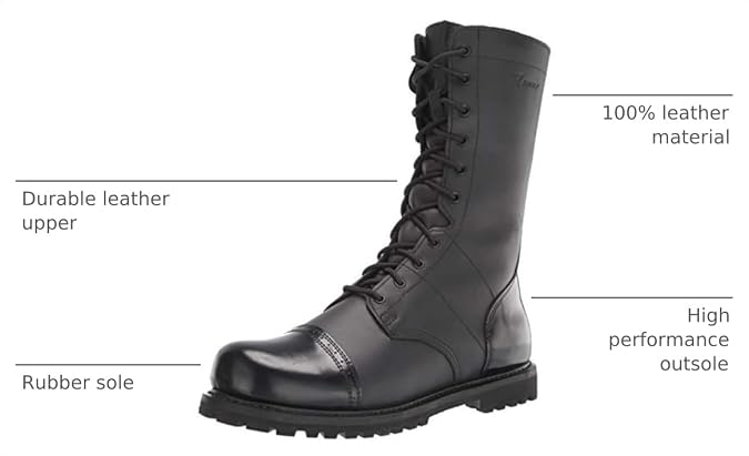 Bates Men's Enforcer 11 Inch Paratrooper Boot