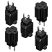 [5Pack] Nema 5-15P to 5-15R+5-20R AC Adapter, ETL Listed Nema 5-15P to 5-15R, Nema 5-15P to 5-20R Power Adapter, 15A to 15/20A Plug Adapter