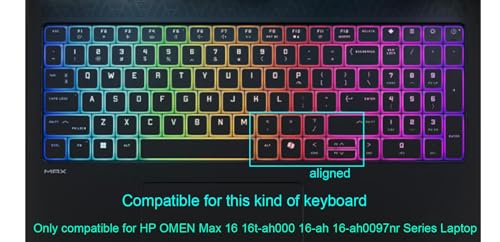 Protector para teclado compatible con HP OMEN Max 16 2025 miniatura 2