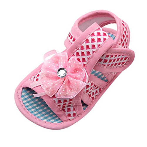 Bébé nouveau-né bébé fille applique Prewalker sandales avec semelle souple Chaussures simples Cover
