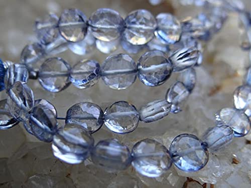 Perles facettées bleu denim titane 5mm LKBEADS pour montage de bijoux DIY