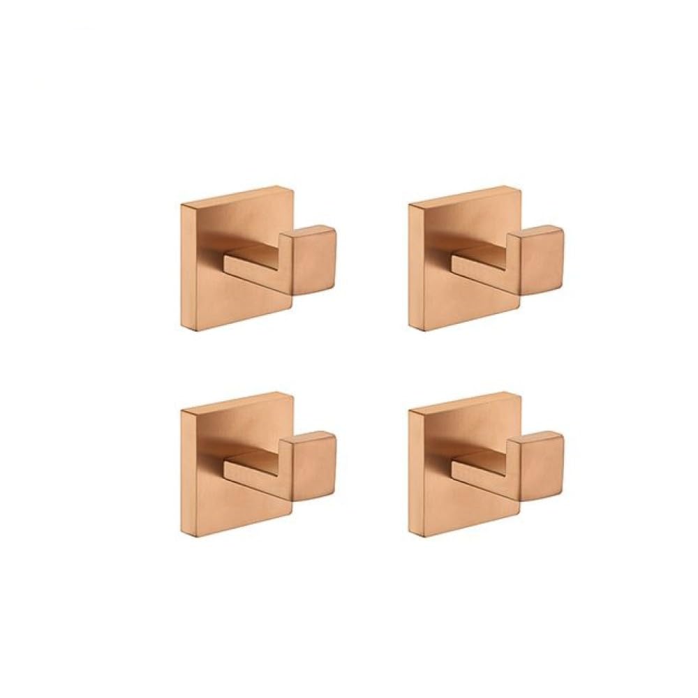 Porte-serviettes or rose en acier inoxydable brossé pour salle de bain chic