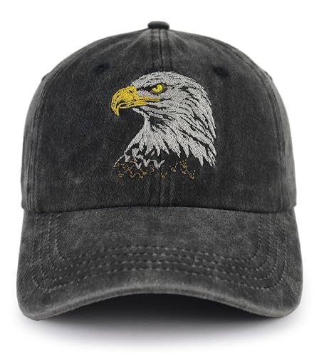 Eagles Hat Adjustable Embroidered Vintage Eagle Decorations Baseball Cap Fathers Day Birthday Gifts for Woman Man Papa Mama