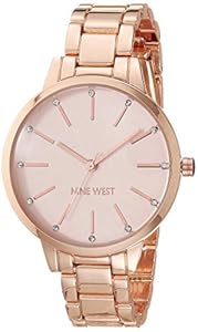 Nine West Women's Crystal Accented Bracelet Watch, NW/2098