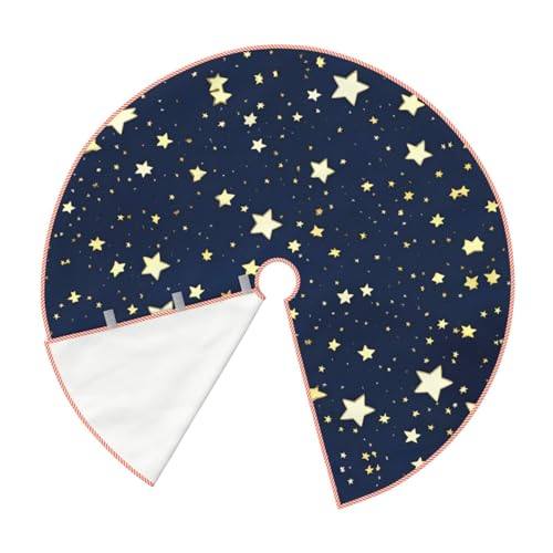 Jupe de sapin de Noël pour cacher le pied tapis épais bleu ciel - 3