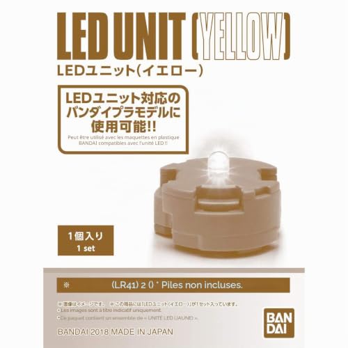 Bandai Model Kit MG LED Unit Set Couleur Jaune, 25825