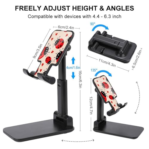 Support téléphone portable réglable coccinelle pour bureau et table - 2