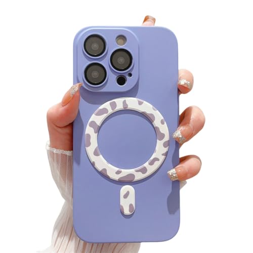 Coque iPhone 14 Plus violette magnétique idéale pour le quotidien et recharge sans fil