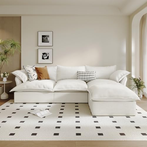 Gtilzria Cloud Sectional Sofa,114.2' Large L Shape Convertible Modular Couches,Down Fill Sectional...