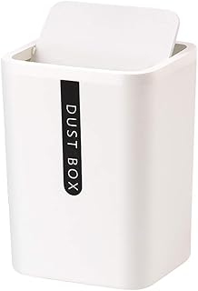 Mini cestino della spazzatura, mini cestino da tavolo in plastica da tavolo, cucina da ufficio, porta trucco per bagno, 100 sacchetti di plastica