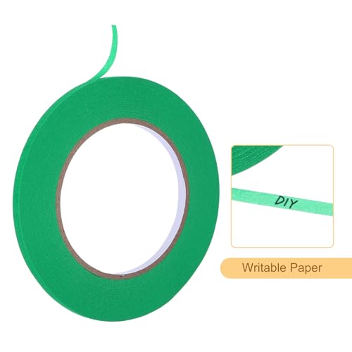 Image of Masking Tape Green Painters Tape Paper Tape [for Crafts DIY Walls Painting Packing Automotive Home Decoration Teaching]- 0.2 Inch x 60 Yards /96 Rolls