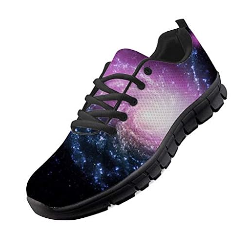 chaqlin 3D Space Galaxy Zapatillas de Deporte para Mujeres Hombres Zapatillas de Deporte Casuales Ligero Calzado de Malla Suave EU39 | Ya disponible en tu tienda friki favorita! En mundofriki.es!