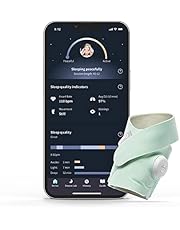 Owlet Dream Sock - Smart Baby Monitor View Heart Rate and Average Oxygen O2 as Sleep Quality Indicators. Wakings, Movement, and Sleep State. Digital Sleep Coach and Sleep Assist Prompts, Mint