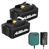 Upgraded 8.0Ah Replacement for Makita 18V Battery & Charger Combo, Compatible with 18Volt Batteries BL1815 BL1830 BL1840 BL1850 BL1860 for LXT Lion Cordless Tools Makita Battery Charger
