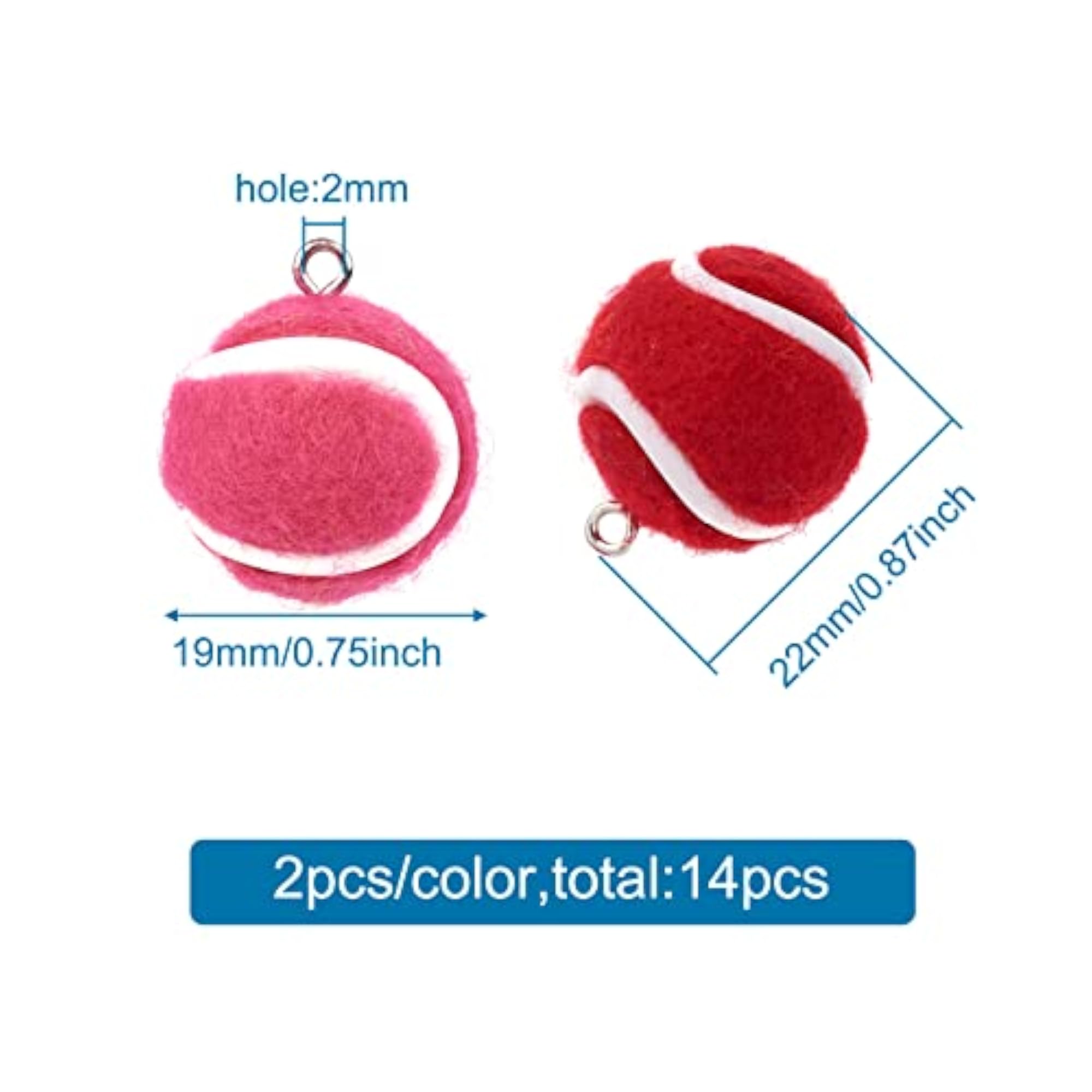 Lovely Sports Ball Pendant Charm for DIY Keychain