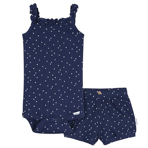 Image of Gerber Baby Girls' Bodysuit and Shorts Set
