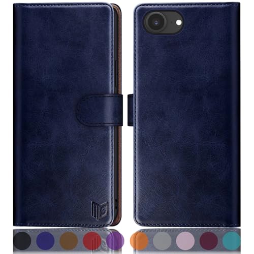 Housse iPhone 16e bleu porte-carte pour homme et femme