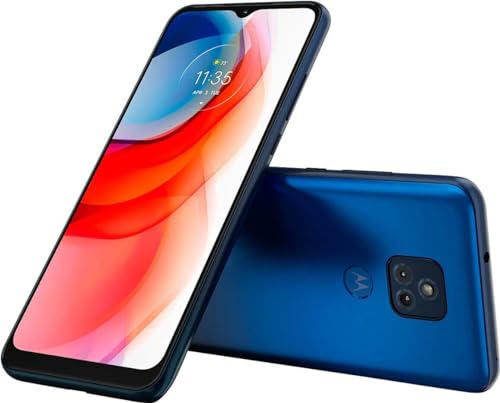 Motorola Moto G Play 2021 32GB, 3GB, 6.5 HD, Octa-core Snapdragon 460, All Day Battery, 4G LTE GSM Fully Unlocked, Misty Blue (Renewed)