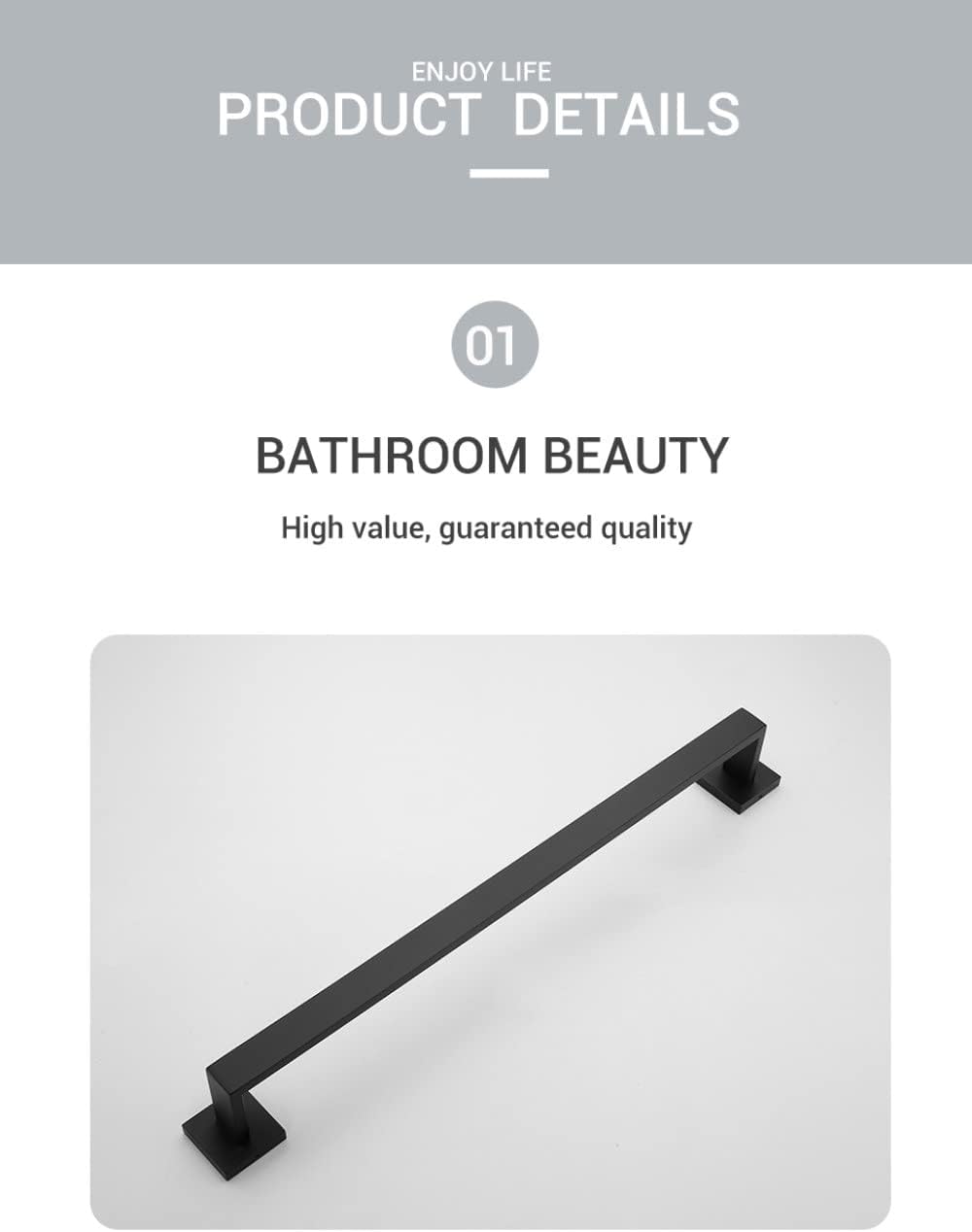 Chrome Black Stainless Steel Beautiful Wall Hook Toilet Paper Holder Towel Ring Towel Bar Bathroom Accessories,Towel Ring Chrome